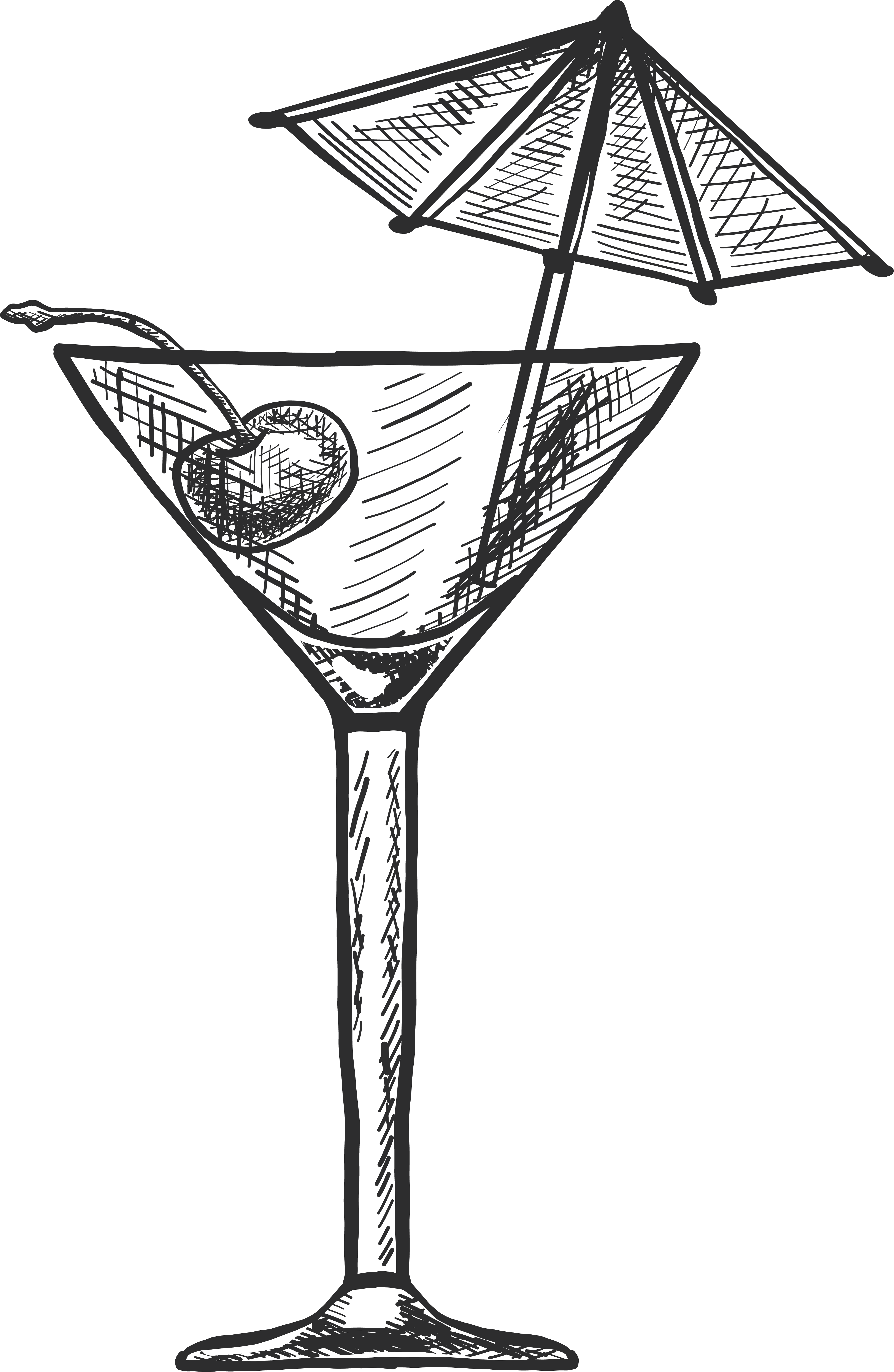 Dessin représentant un cocktail